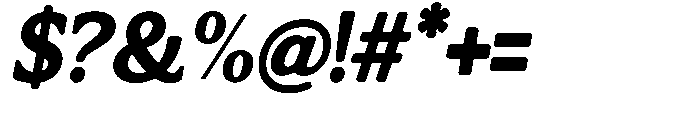 Flektura Soft Contrast Expanded Italic Font OTHER CHARS