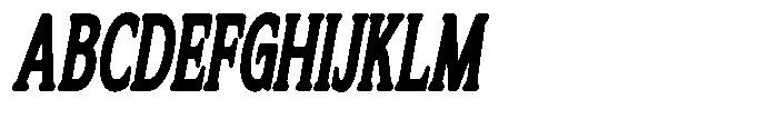 Flektura Soft Contrast Extra Condensed Italic Font UPPERCASE