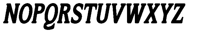Flektura Soft Contrast Semi Condensed Italic Font UPPERCASE