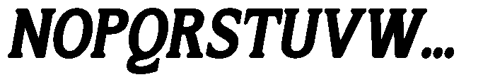 Flektura Soft Contrast Semi Expanded Italic Font UPPERCASE