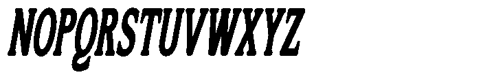 Flektura Soft Contrast Ultra Condensed Italic Font UPPERCASE
