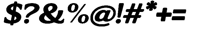 Flektura Soft Contrast Ultra Expanded Italic Font OTHER CHARS