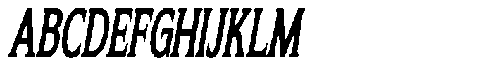 Flektura Soft Extra Condensed Italic Font UPPERCASE