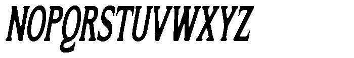 Flektura Soft Extra Condensed Italic Font UPPERCASE