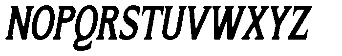 Flektura Soft Semi Condensed Italic Font UPPERCASE