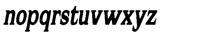 Flektura Soft Semi Condensed Italic Font LOWERCASE