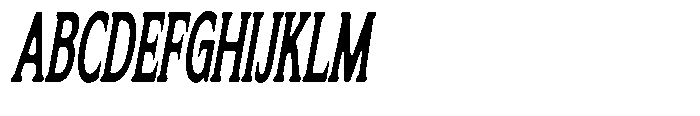 Flektura Soft Ultra Condensed Italic Font UPPERCASE