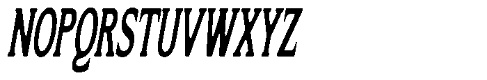 Flektura Soft Ultra Condensed Italic Font UPPERCASE