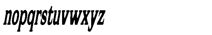 Flektura Soft Ultra Condensed Italic Font LOWERCASE