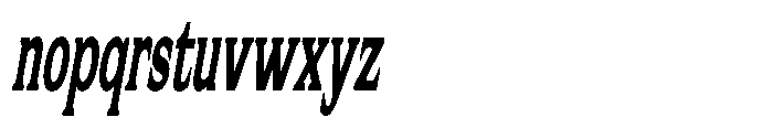 Flektura Ultra Condensed Slant Font LOWERCASE
