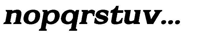 Flektura Ultra Expanded Slant Font LOWERCASE