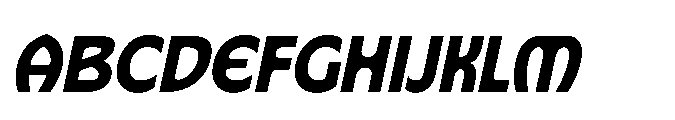 Fleur Porta Slanted Font UPPERCASE