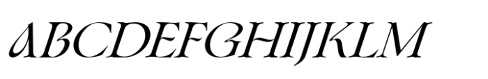 Fleurida Italic Font UPPERCASE