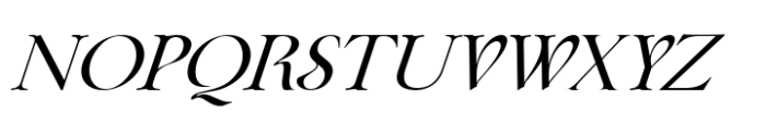 Fleurida Italic Font UPPERCASE