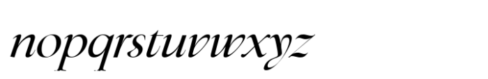 Fleurida Italic Font LOWERCASE