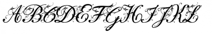Fleurie Plus Font UPPERCASE