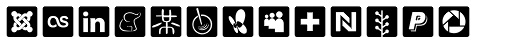 Flexi Social Icons Font LOWERCASE