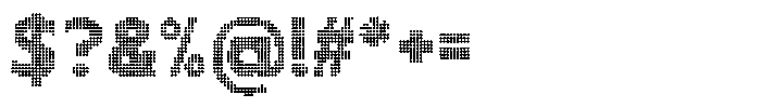 Flexibel Modular Dot15 Font OTHER CHARS