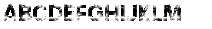 Flexibel Modular Dot15 Font UPPERCASE