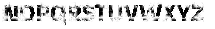 Flexibel Modular Dot15 Font UPPERCASE