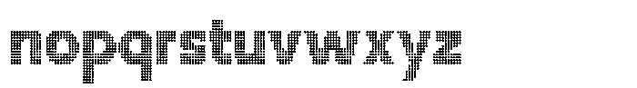 Flexibel Modular Dot15 Font LOWERCASE