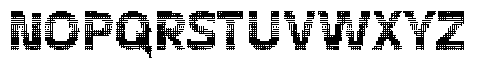 Flexibel Modular Dot16 x Font UPPERCASE
