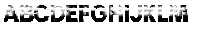 Flexibel Modular Dot18 x Font UPPERCASE
