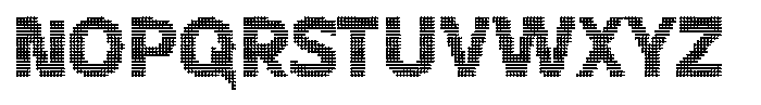 Flexibel Modular Dot18 x Font UPPERCASE