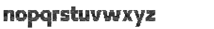 Flexibel Modular Dot18 x Font LOWERCASE