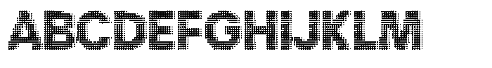 Flexibel Modular Dot20 x Font UPPERCASE