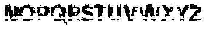 Flexibel Modular Dot20 x Font UPPERCASE