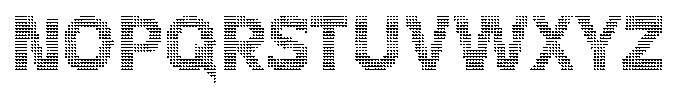 Flexibel Modular Triangle Dot36 x Font UPPERCASE