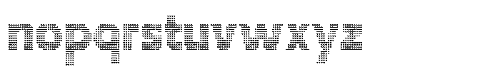 Flexibel Modular Triangle Dot36 x Font LOWERCASE