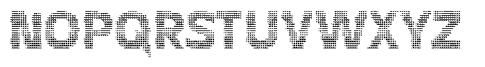 Flexibel Modular Triangle Dot38 x Font UPPERCASE