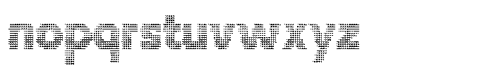 Flexibel Modular Triangle Dot38 x Font LOWERCASE