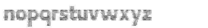 Flexibel Modular Triangle Dot40 x Font LOWERCASE