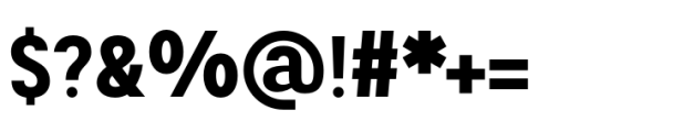 Flexible Sans Bold Condensed Font OTHER CHARS