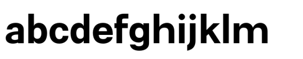 Flexible Sans Bold Expanded Font LOWERCASE