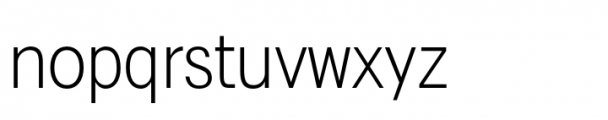 Flexible Sans Regular Condensed Font LOWERCASE