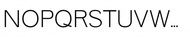 Flexible Sans Regular Expanded Font UPPERCASE