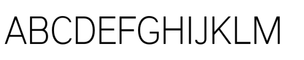 Flexible Sans Regular Semi Font UPPERCASE