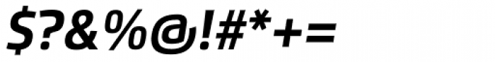 Flexo Bold Italic Font OTHER CHARS