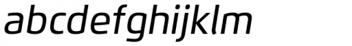 Flexo Medium Italic Font LOWERCASE
