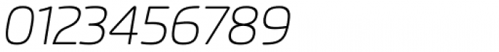 Flexo Soft Thin Italic Font OTHER CHARS