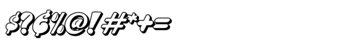 Flicking Shadow Font OTHER CHARS