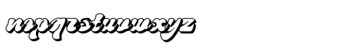 Flicking Shadow Font LOWERCASE