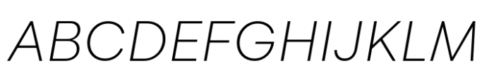 Flink Light Italic Font UPPERCASE