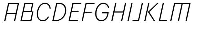 Flink Neue Bauhaus Cmp Light Italic Font UPPERCASE