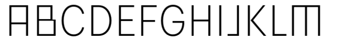 Flink Neue Bauhaus Cmp Light Font UPPERCASE