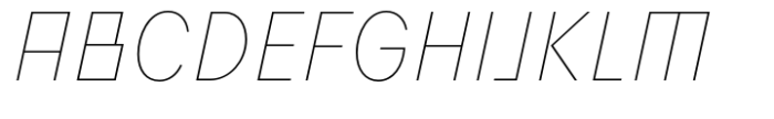 Flink Neue Bauhaus Cmp Thin Italic Font UPPERCASE